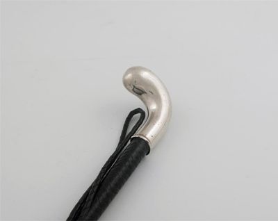 Appraisal: A th century German mounted riding crop initialled 'PJ' in