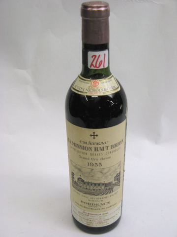 Appraisal: ONE BOTTLE CHATEAU LA MISSION HAUT BRION WINE Condition Report