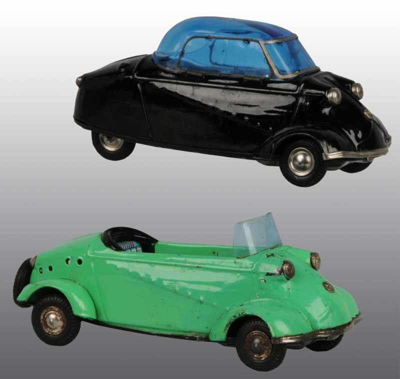 Appraisal: Lot of Tin Litho Messerschmitt Friction Toys Description Japanese Includes