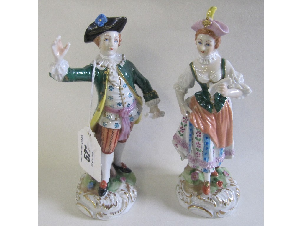 Appraisal: Pair of Dresden figures of a couple