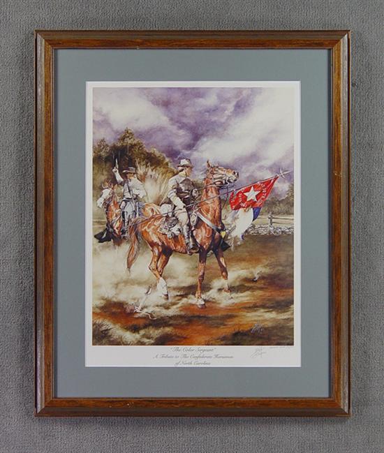 Appraisal: Civil War Print Signed by Bob Graham Limited edition print