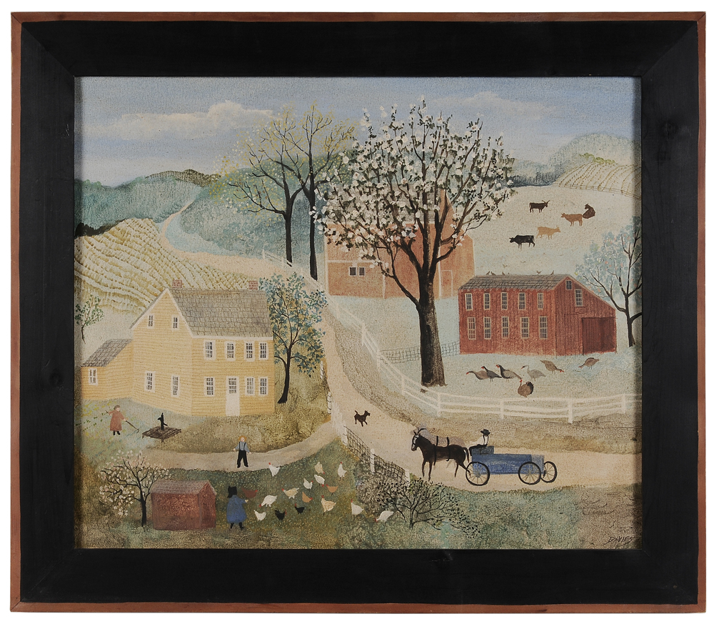 Appraisal: Jeanne Davies Pennsylvania born Springtime in Bucks County signed lower