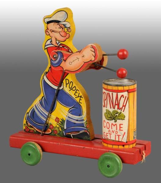 Appraisal: Fisher Price No Popeye Spinach Eater Toy Description American Original