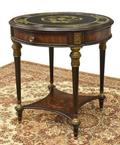 Appraisal: Maitland-Smith mahogany occasional table late th c having a circular