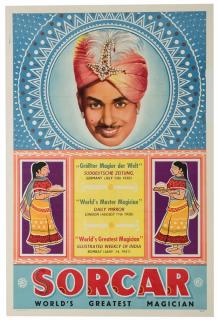 Appraisal: Sorcar P C Sorcar World's Greatest Magician India ca Color