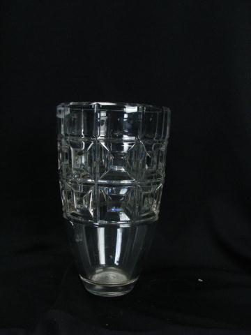 Appraisal: Rosenthal Classic Crystal Vase optic geometric design '' tall