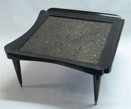 Appraisal: UNKNOWN late th century Table Low table with applied bronze