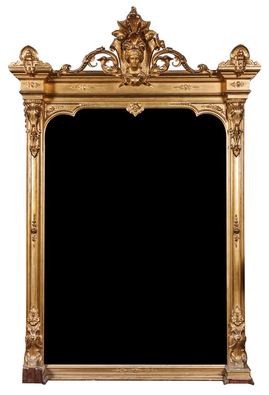 Appraisal: Sale Lot A Victorian Giltwood Pier Mirror with rectangular plate