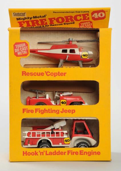 Appraisal: Might Metal Fire Force Diecast Metal Toy Set This new