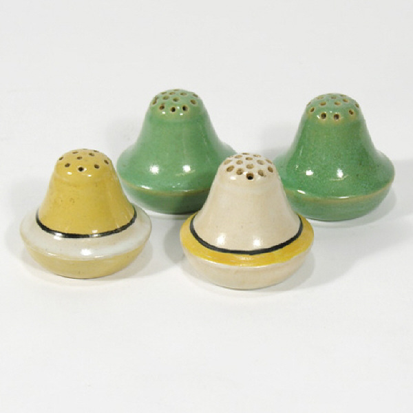 Appraisal: Saturday Evening Girls Paul Revere Pottery lot of four salt