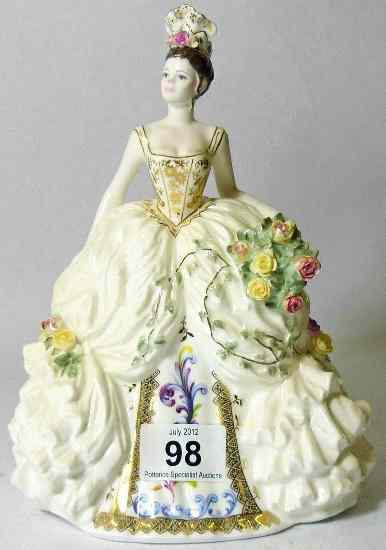 Appraisal: Coalport Figure My Dearest Emma limited edition tiny chip to