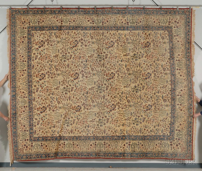 Appraisal: Isfahan Carpet Central Persia mid- th century ft in x