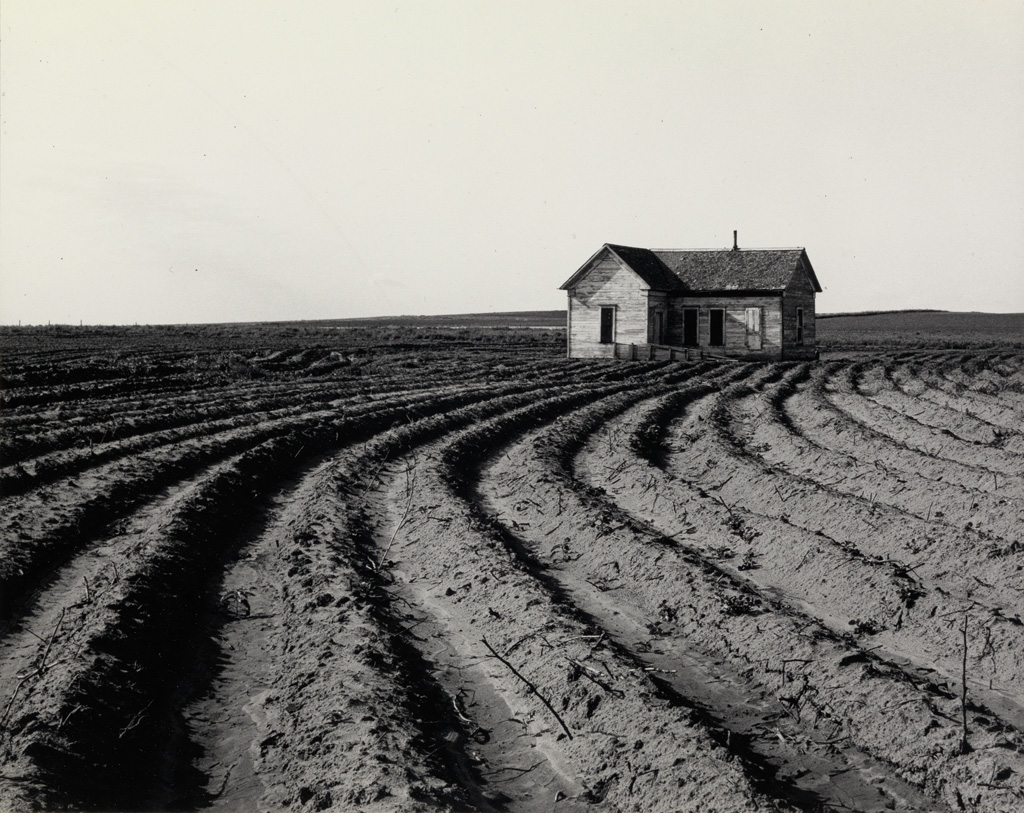 Appraisal: DOROTHEA LANGE - Tractored Out Childress County Texas Silver print