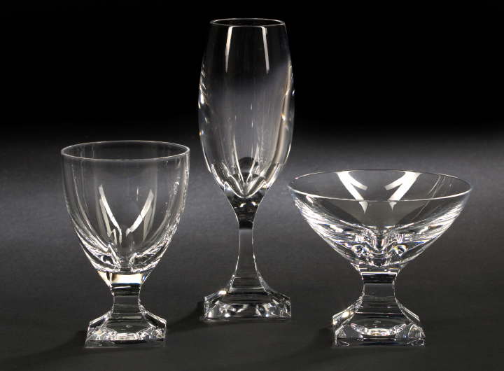 Appraisal: Attractive Eighteen-Piece Blown and Cut Crystal Stemware Service second quarter