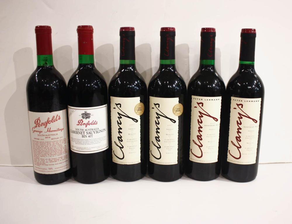 Appraisal: THIRTY-ONE BOTTLES OF SOUTH AUSTRALIAN RED WINE Penfolds Bin Cabernet