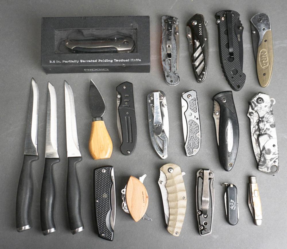 Appraisal: COLLECTION OF POCKET AND CUTLERY KNIVESCollection of Pocket and Cutlery