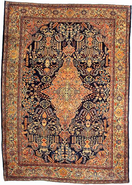 Appraisal: A Fereghan carpet Central Persia late th century size approximately