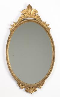 Appraisal: Continental gesso and giltwood mirror h Early th century Continental