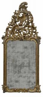 Appraisal: Continental Rococo Carved and Gilt Wood Mirror German or Italian