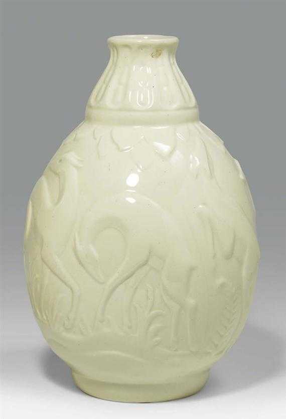 Appraisal: CATTEAU CHARLES - VASE Boch La Louvi re circa Glazed