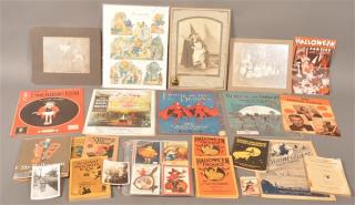 Appraisal: Lot of Halloween Related Ephemera Postcards children's books sheet music