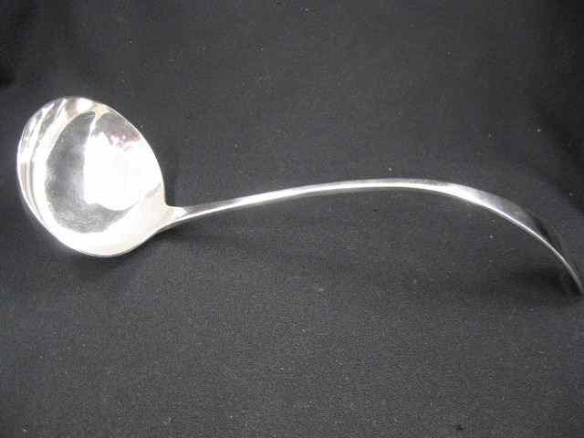 Appraisal: Victorian Silverplate Soup Ladle '' long excellent