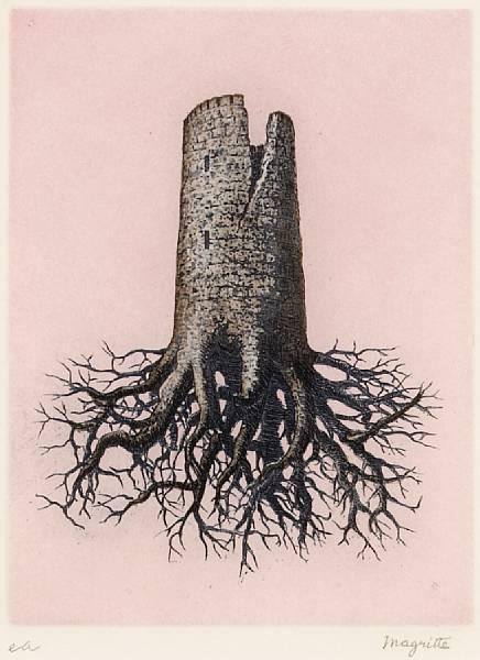 Appraisal: After Ren Magritte Belgian - La Folie Almayer pl from