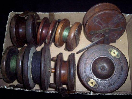 Appraisal: wooden fishing reels various