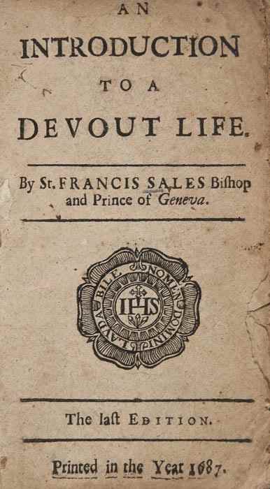 Appraisal: Sales Francis de An Introduction to a Devout Life title