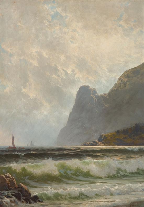 Appraisal: ALFRED THOMPSON BRICHER American - Bishops Rock Grand Manan oil