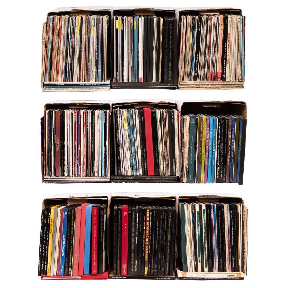 Appraisal: VINYL LP AND LASERDISC ASSORTMENTOver albums of mostly opera and