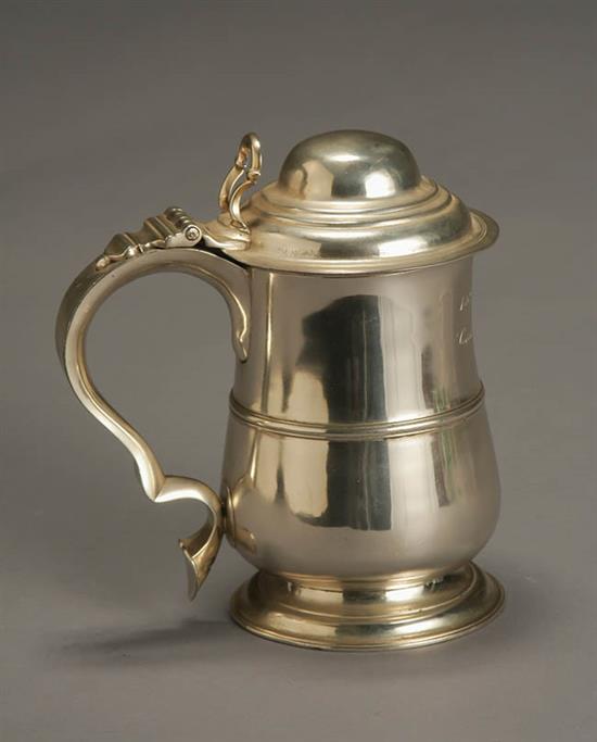 Appraisal: George III Silver Tankard Thomas Wallis II London Of typical