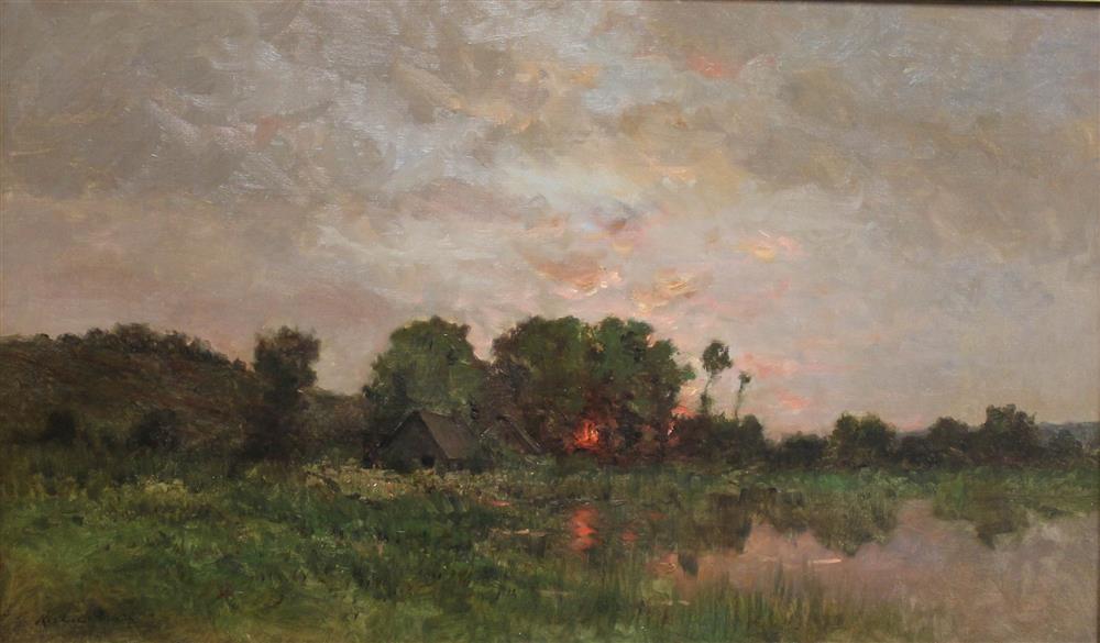 Appraisal: RICHARD PAULI AMERICAN - LANDSCAPE Oil on canvas x in