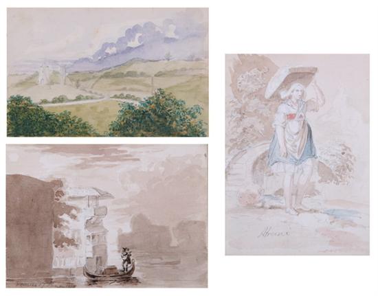 Appraisal: GEORGE W HATCH American - THREE SKETCHBOOKS consisting of approximately