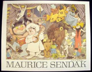 Appraisal: Maurice Sendak COLLAGE OF CHARACTERS Artist Signed Poster Collage Rosie