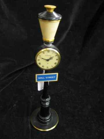 Appraisal: Le Coultre Lamp Post Clock ''Wall Street'' '' tall working