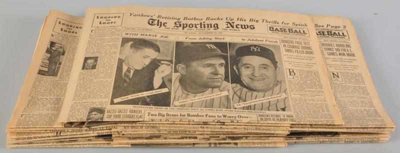 Appraisal: Lot of The Sporting News Newspapers Description Complete run from