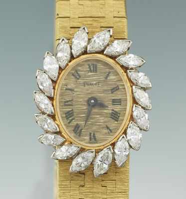 Appraisal: A Ladies' Piaget k Gold and Diamond Dress Watch k