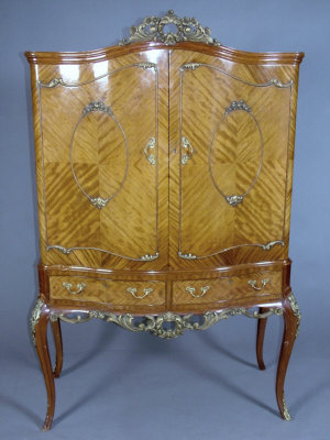 Appraisal: A mahogany and gilt metal mounted cocktail cabinet late th