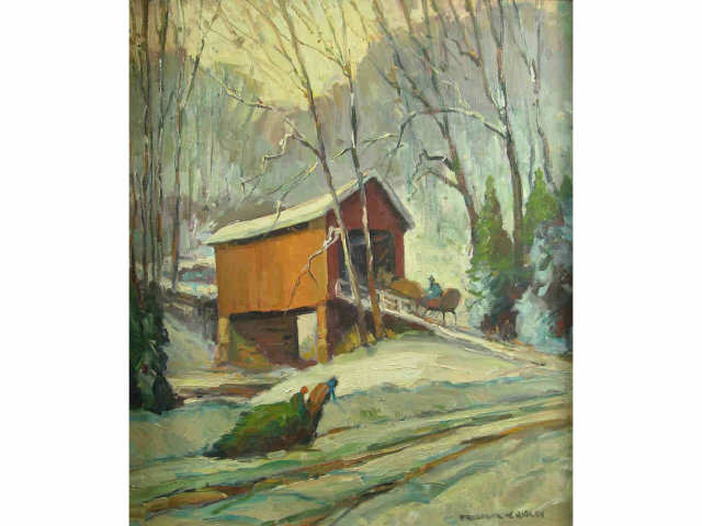 Appraisal: Frederick W Rigley Indiana - x oil on canvas signed