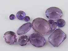 Appraisal: A quantity of loose polished amethyst approx carats