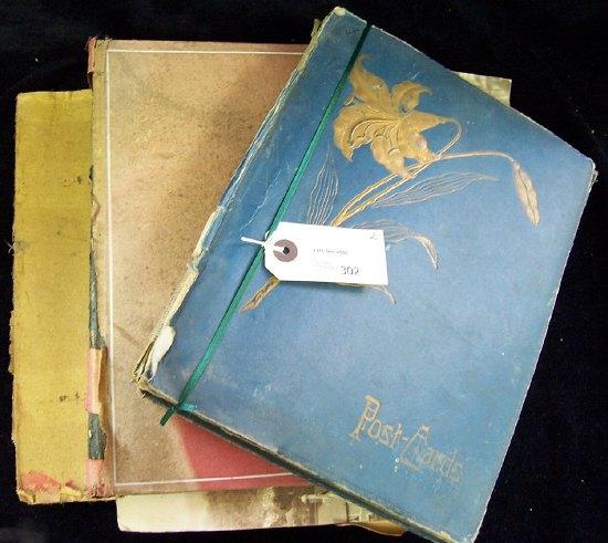 Appraisal: Two postcard albums various subjects