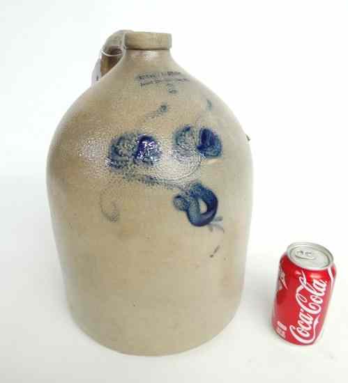 Appraisal: th c stoneware jug marked ''Norton Fenton East Bennington Vt