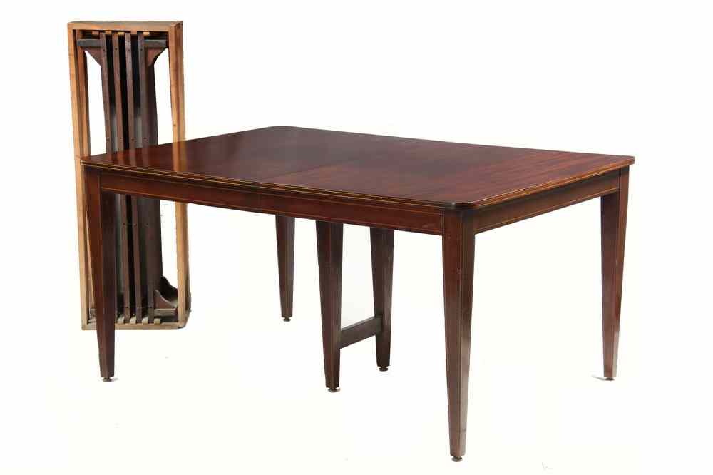 Appraisal: DINING TABLE - Paine Furniture Co mahogany with simple string