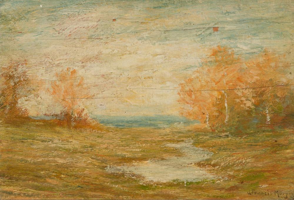 Appraisal: JOHN FRANCIS MURPHY American - Fall Landscape oil on panel