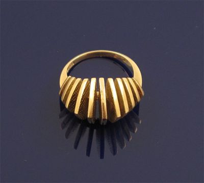 Appraisal: No Reserve John Donald A ct gold ring with polished