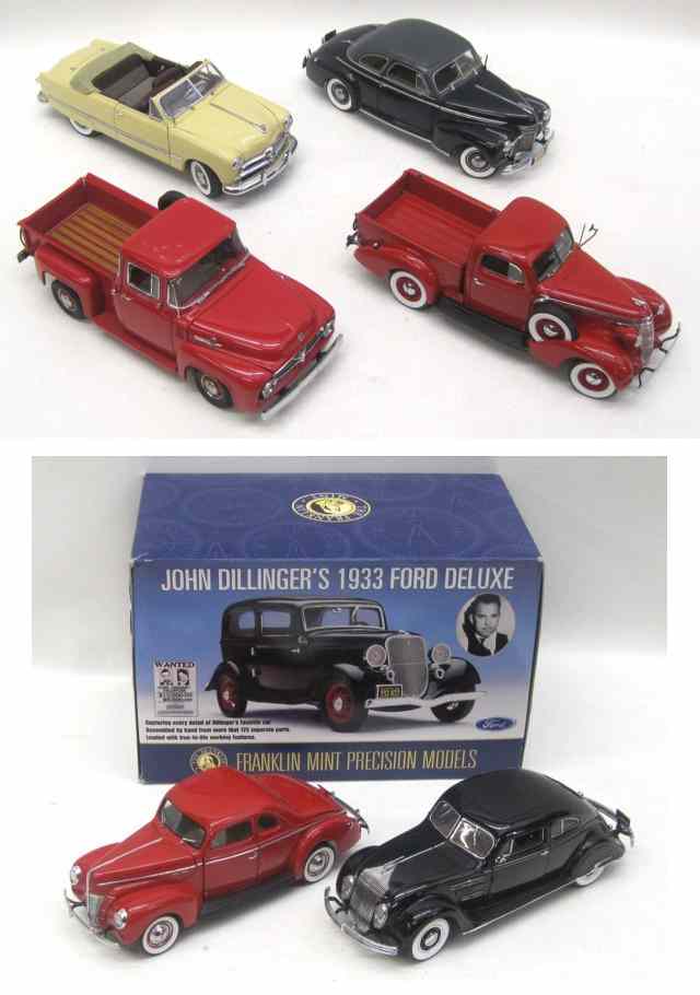 Appraisal: EIGHT DANBURY AND FRANKLIN MINT SCALE MODEL COLLECTOR CARS including