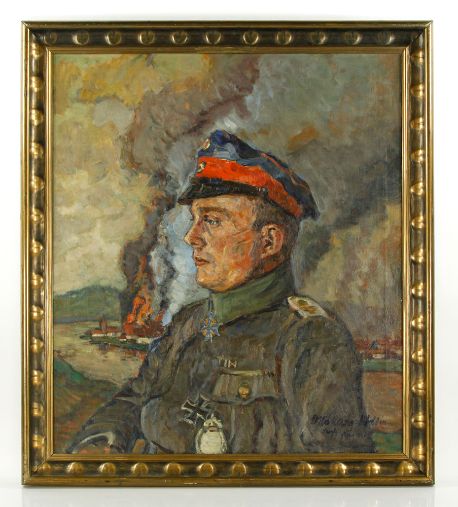 Appraisal: A - Lang-Wollin Portrait of Lt Hans Klein O C