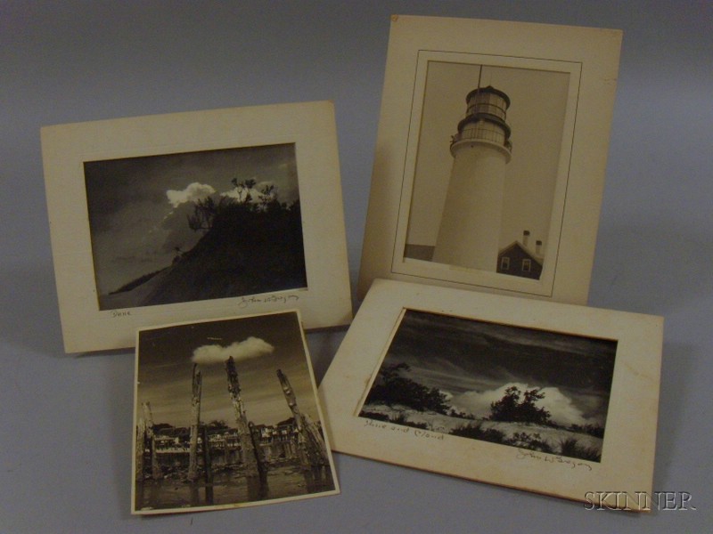 Appraisal: John Worthington Gregory American - Lot of Four Cape Cod