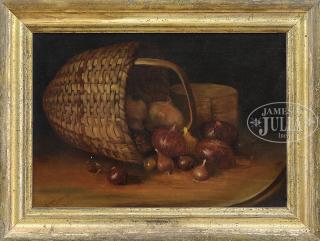 Appraisal: WILLIAM HOWE DOWNES American - STILL LIFE OF A BASKET